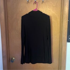 Black sweater Lightweight Hoodie Pockets Thumb hole